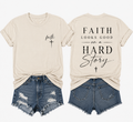 Faith Looks Good on a Hard Story Shirt | Faith-Based Inspirational Christian Tee