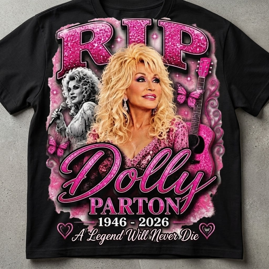 Dolly Parton Tribute Graphic Tee — Forever in Our Hearts