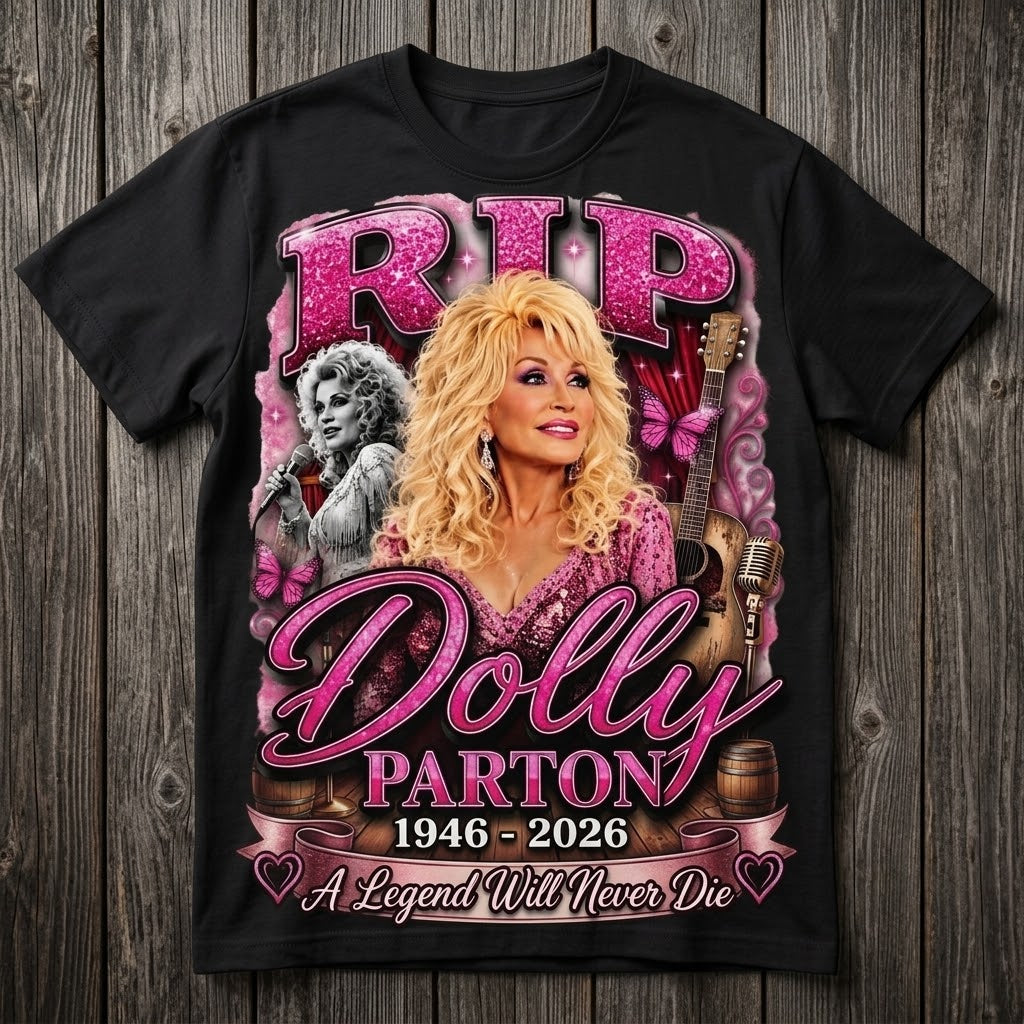 Dolly Parton Tribute Graphic Tee — Forever in Our Hearts