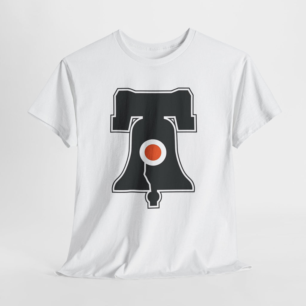 Philadelphia Hockey Liberty Bell T-Shirt | Premium Orange, Black, & White Fan Apparel