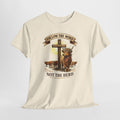 Christian Highland Cow Shirt – "Follow The Word Not The Herd" Religious Faith Graphic Tee