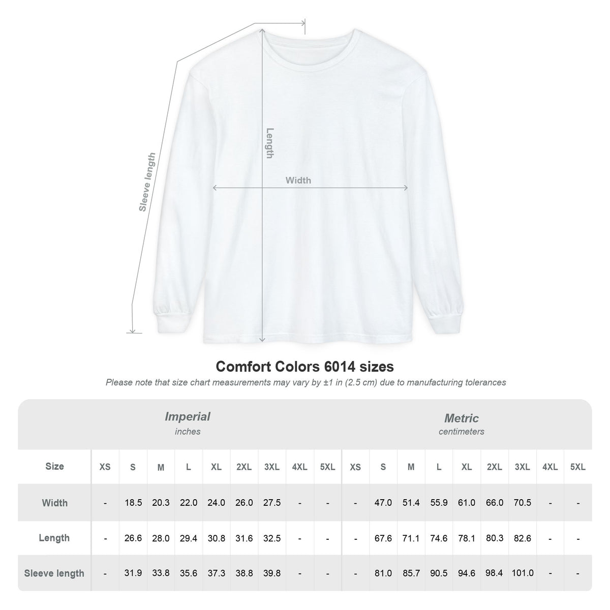 Frankie's Friends Comfort Colors Long Sleeve Tee