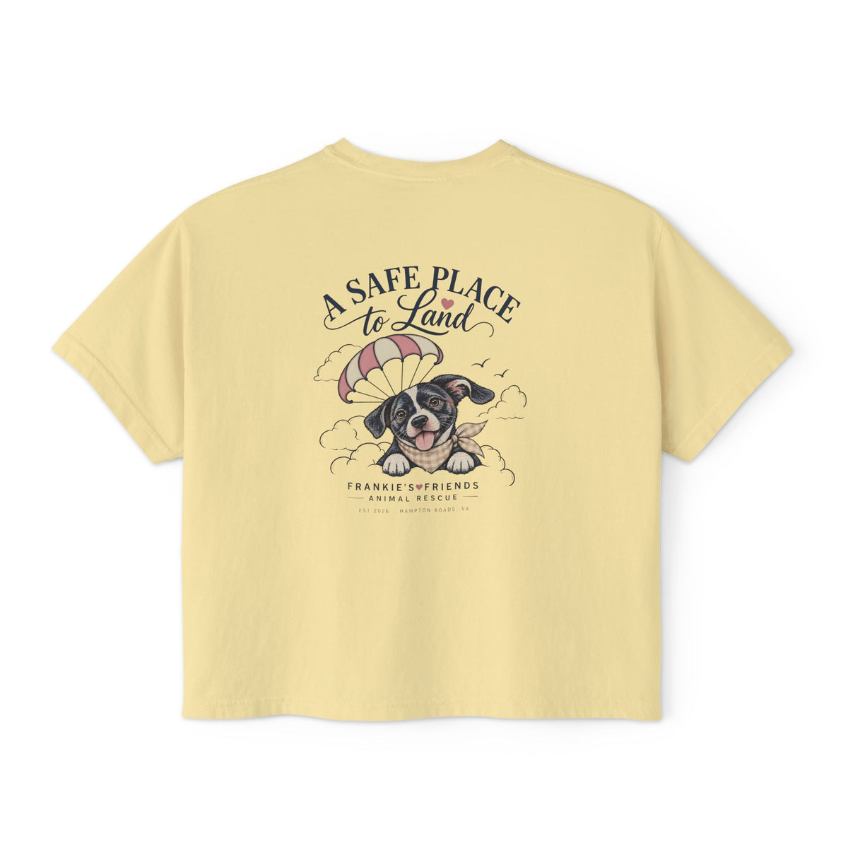 Frankie's Friends Comfort Colors Boxy Tee | A Safe Place to Land