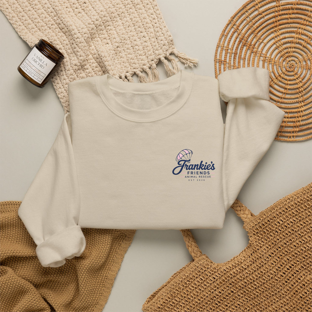 Frankie's Friends Sweatshirt | A Safe Place to Land Rescue Crewneck