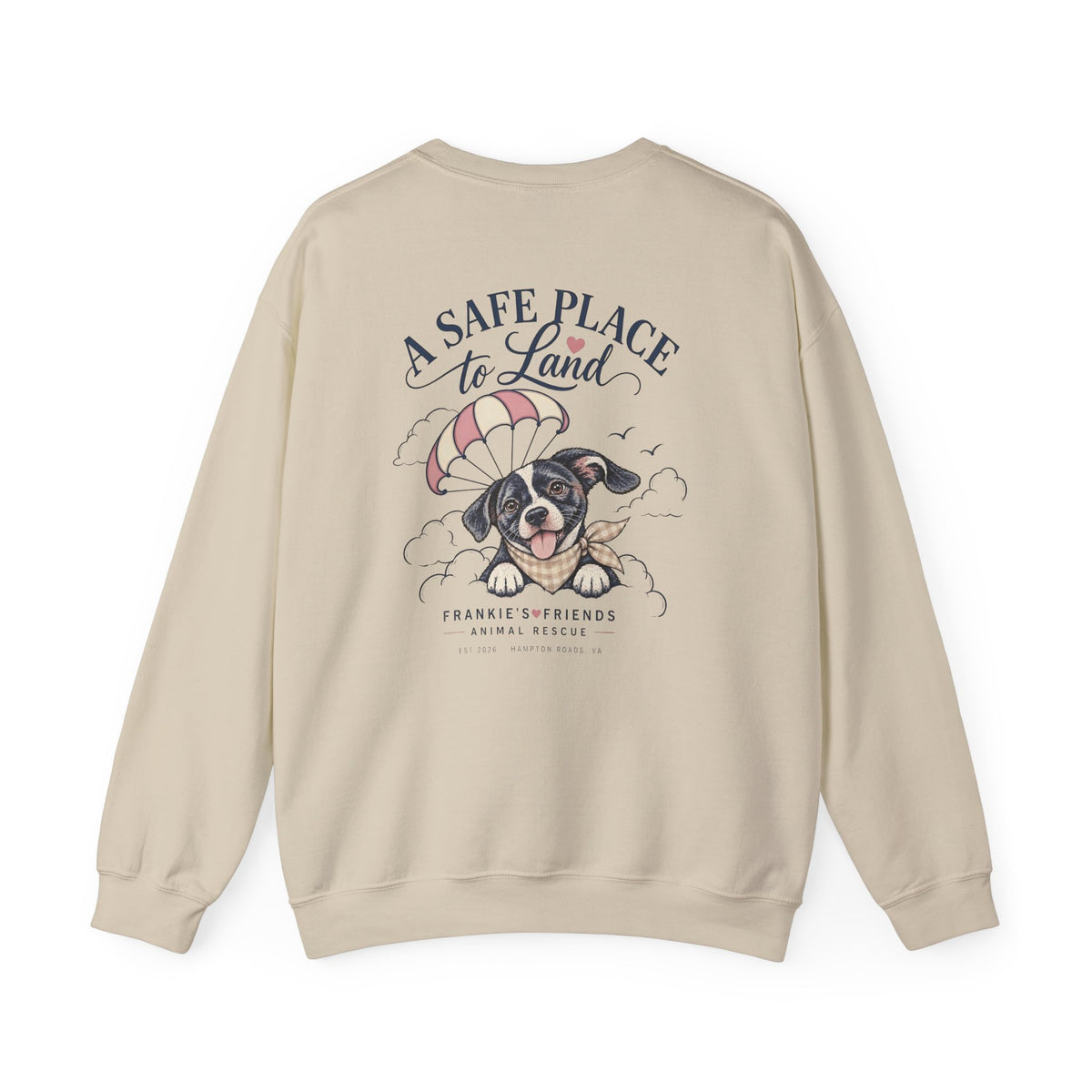 Frankie's Friends Sweatshirt | A Safe Place to Land Rescue Crewneck