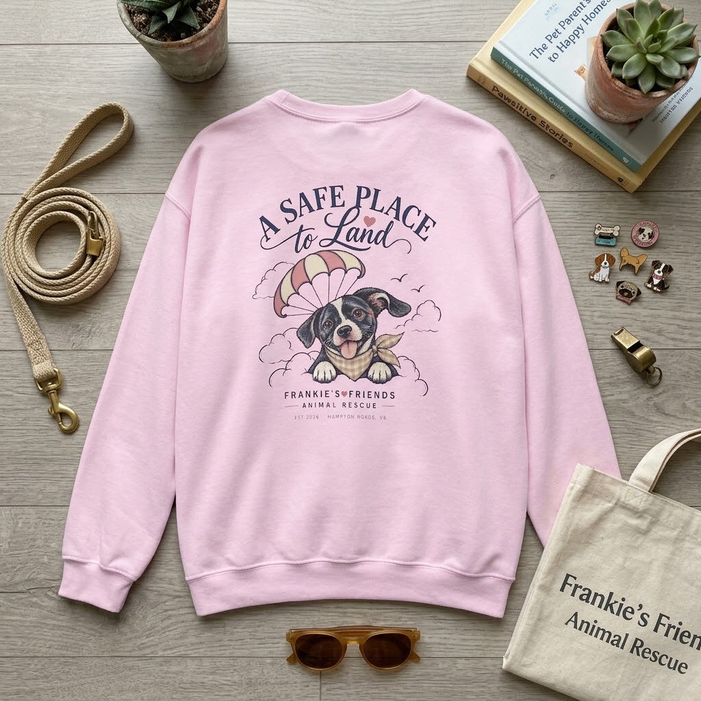 Frankie's Friends Sweatshirt | A Safe Place to Land Rescue Crewneck