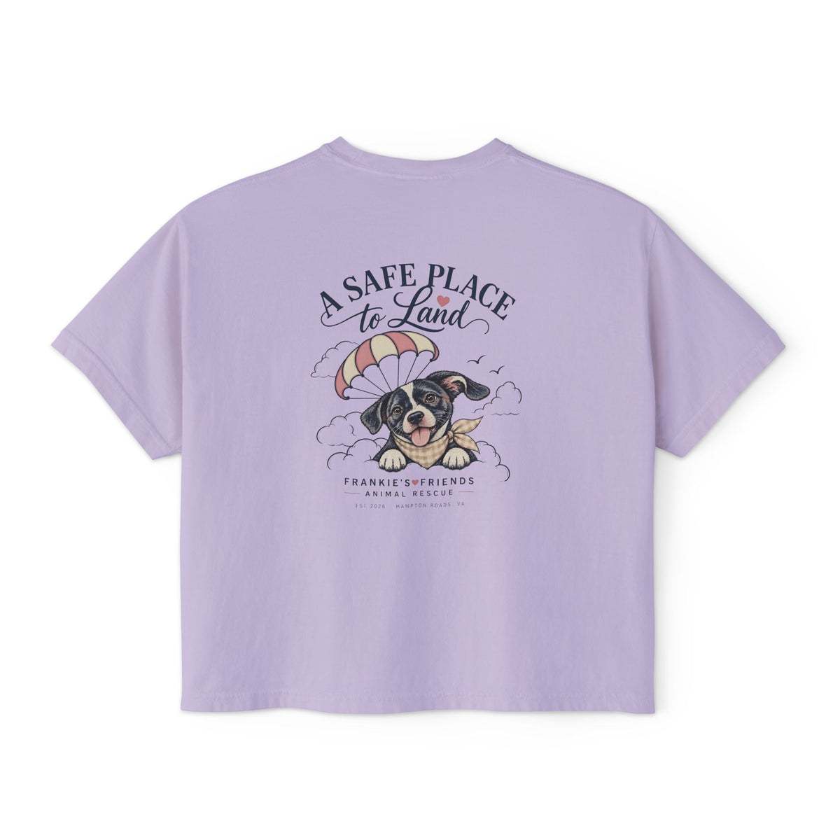 Frankie's Friends Comfort Colors Boxy Tee | A Safe Place to Land