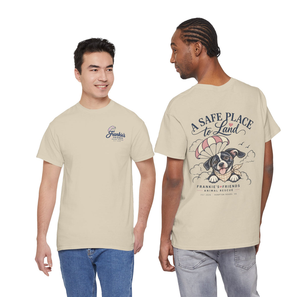 Frankie's Friends Animal Rescue Shirt | A Safe Place to Land Tee