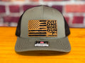 2nd Amendment Patriotic Leather Patch Trucker Hat