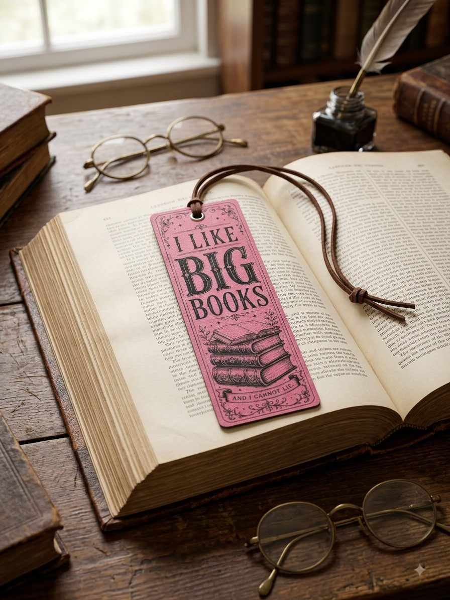 Leather Bookmark – Apothecary Aesthetic | Laser Engraved