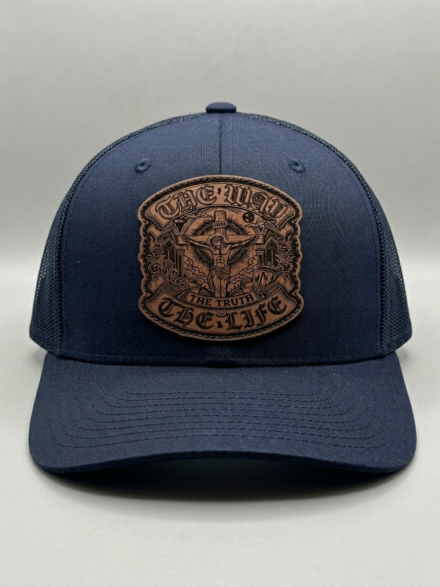 Religious Leather Patch Richardson 112 Hat