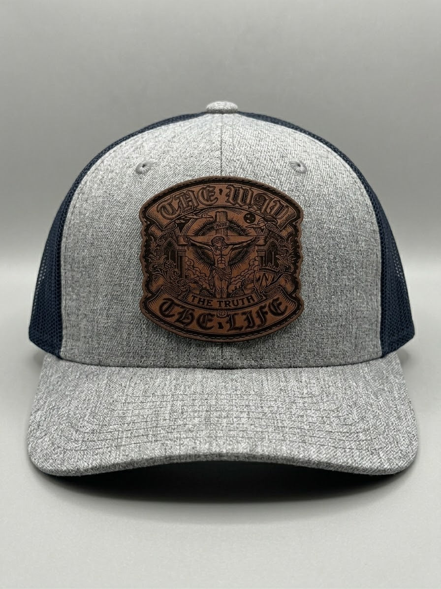 Religious Leather Patch Richardson 112 Hat