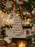 Personalized Family Christmas Tree Ornament
