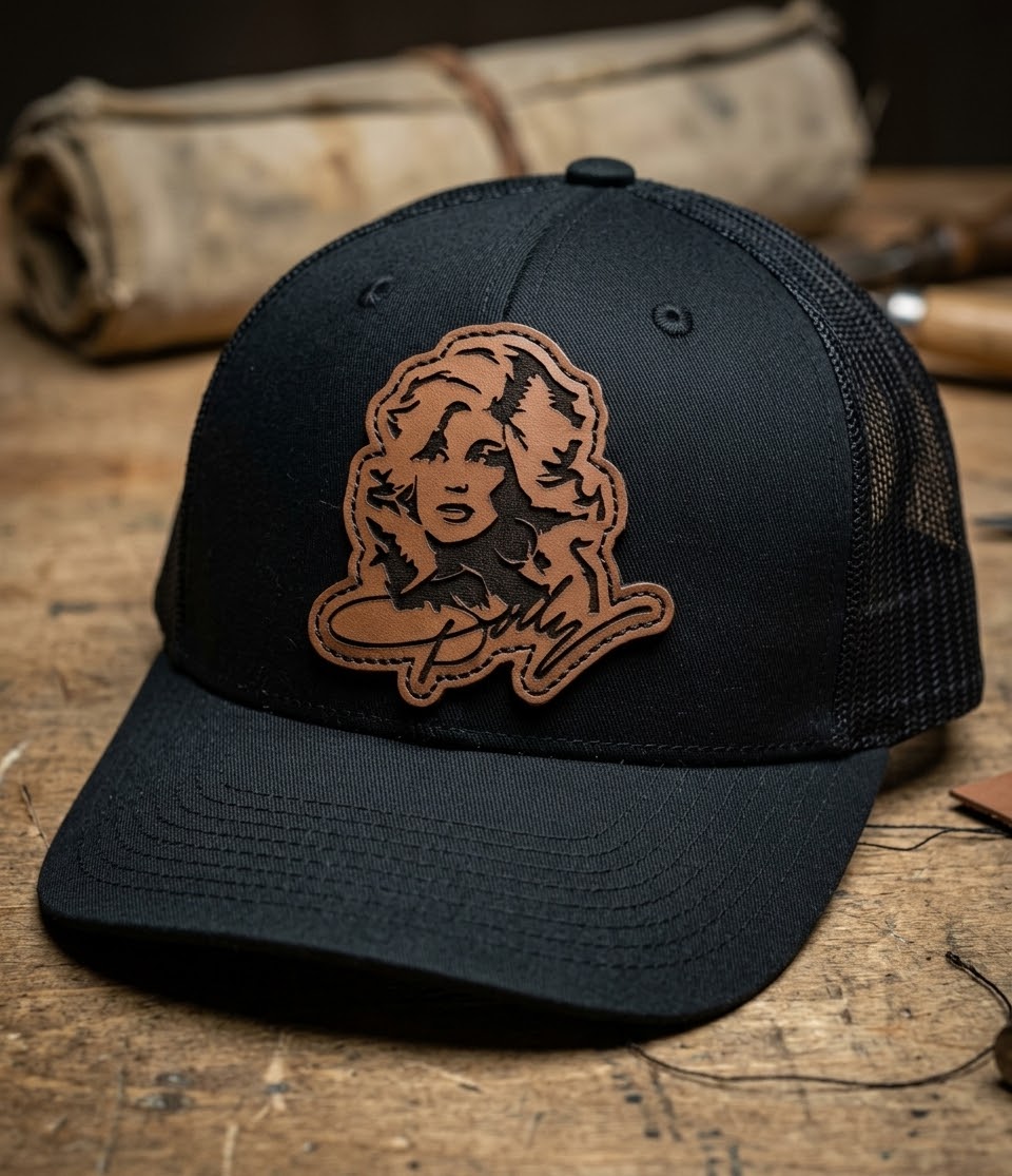Dolly Leather Patch Tribute Hat – Country Music Icon Cap