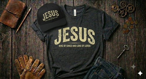 Black Jesus Trucker Hat - King of Kings Christian Cap