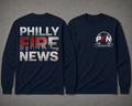Philly Fire News Long Sleeve Logo T-Shirt