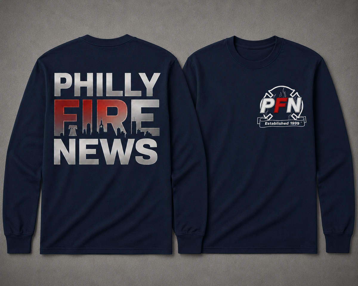 Philly Fire News Long Sleeve Logo T-Shirt