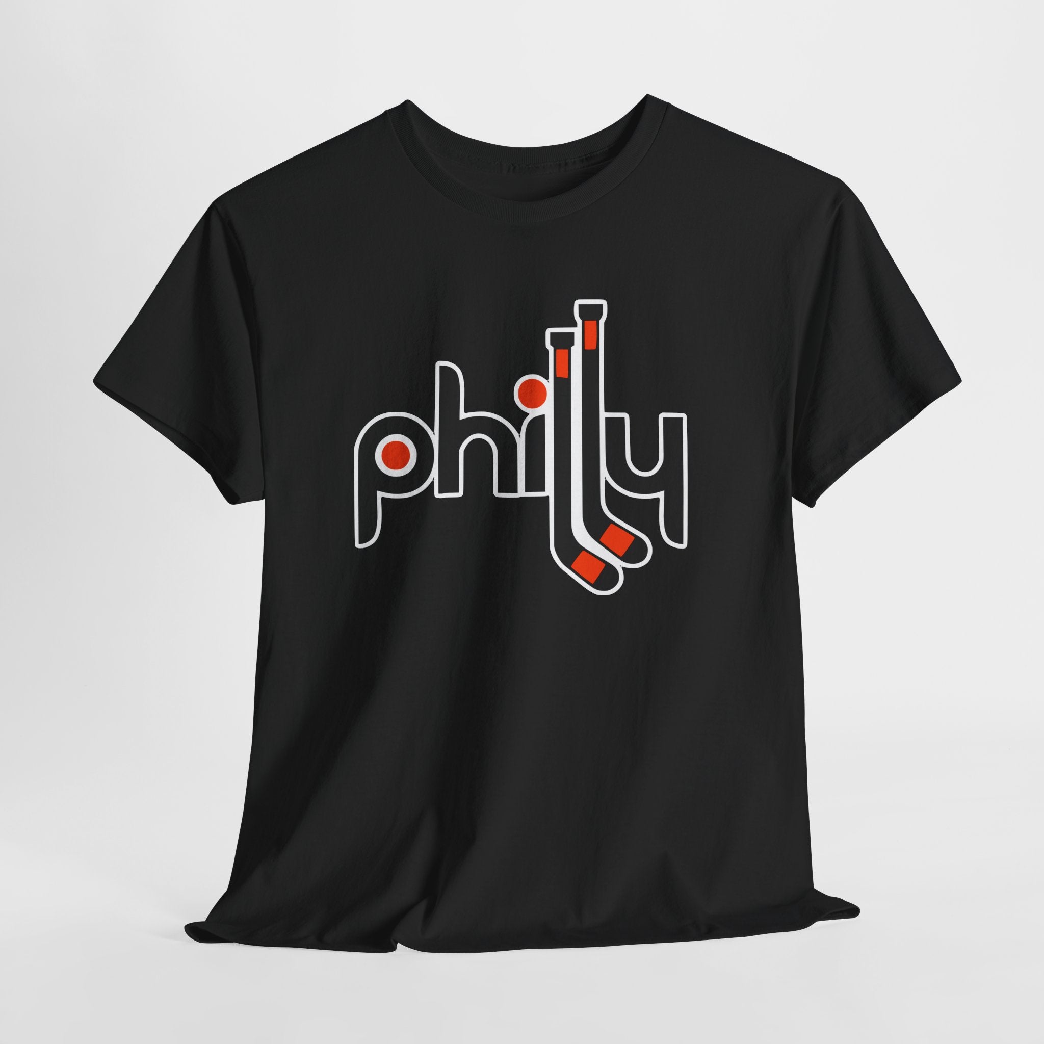 Philadelphia Hockey "Philly" Sticks Graphic T-Shirt | Orange & Black  Flyers Gameday Apparel
