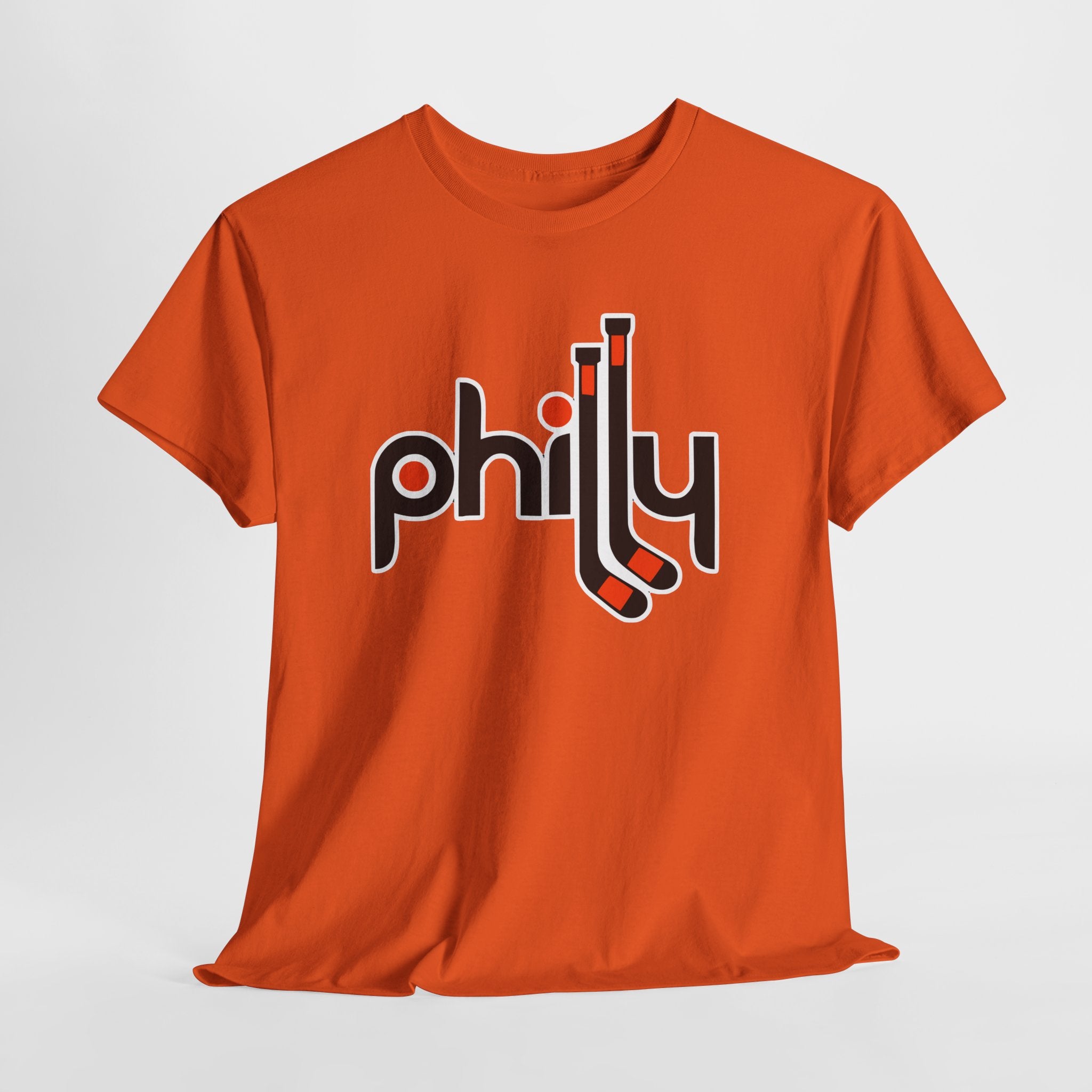 Philadelphia Hockey "Philly" Sticks Graphic T-Shirt | Orange & Black  Flyers Gameday Apparel
