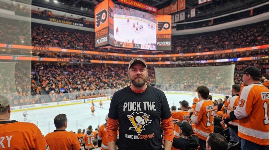 Puck the Pens Flyers Shirt | Philadelphia Hockey Tee