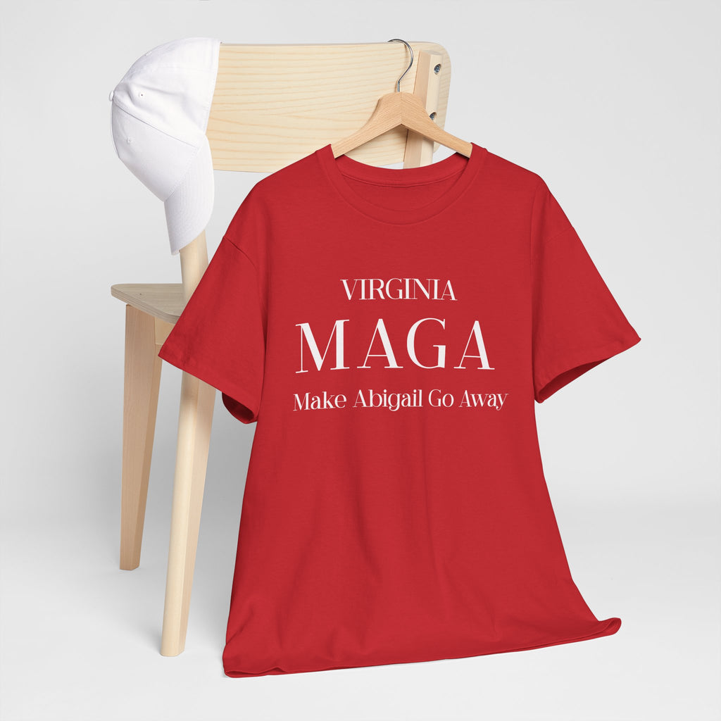 Virginia MAGA Tee | "Make Abigail Go Away" Red Political Shirt